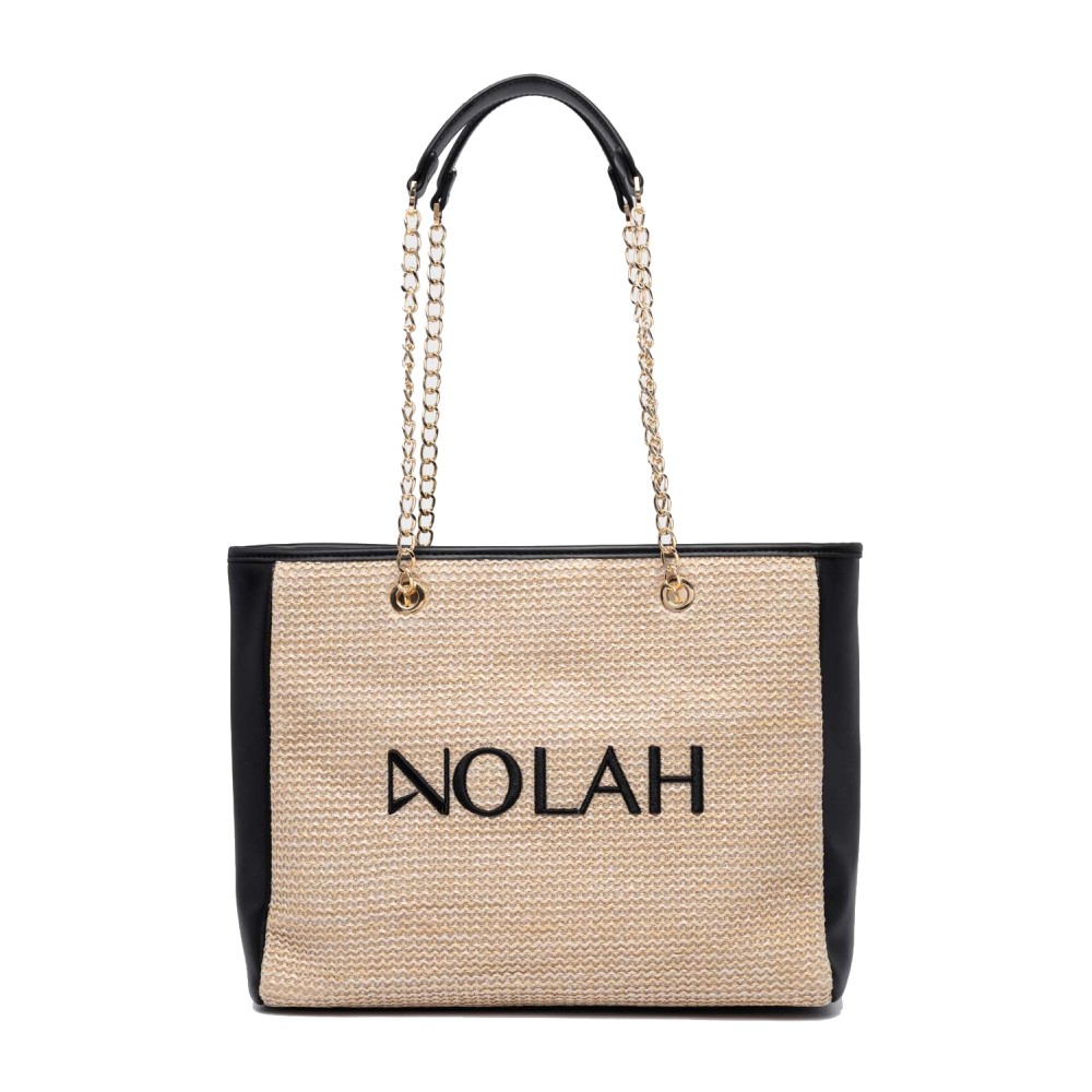 NOLAH Venice Beige Black τσάντα ώμου