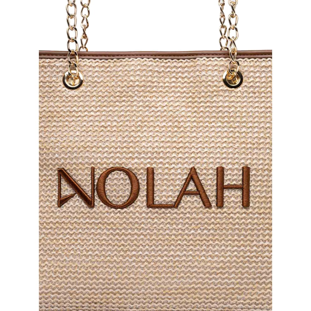 NOLAH Venice Beige Brown τσάντα ώμου