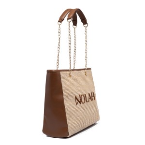 NOLAH Venice Beige Brown τσάντα ώμου