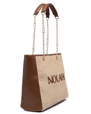 NOLAH Venice Beige Brown τσάντα ώμου