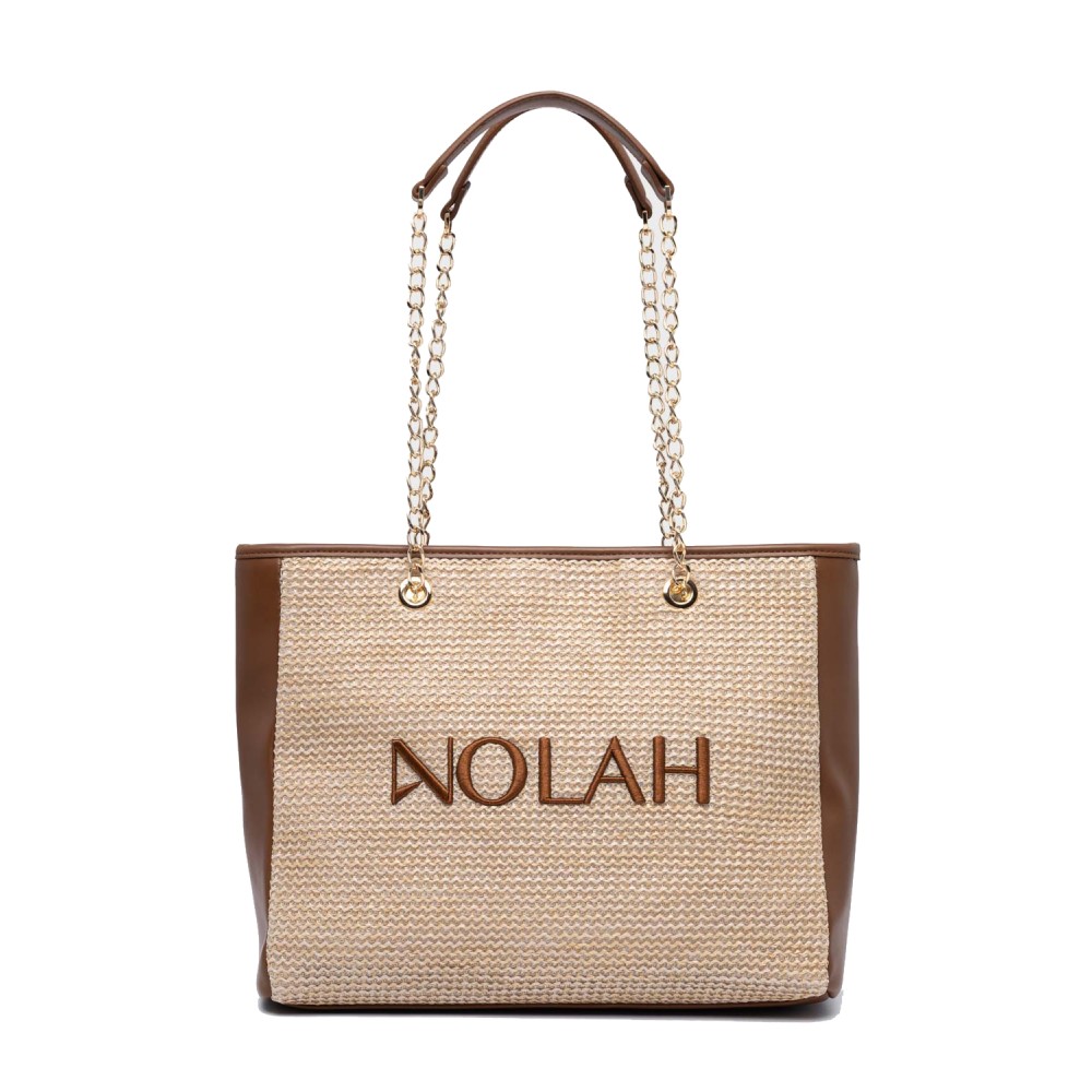 NOLAH Venice Beige Brown τσάντα ώμου