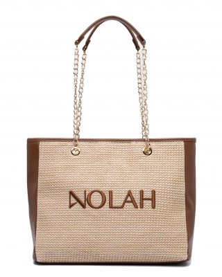 NOLAH Venice Beige Brown τσάντα ώμου