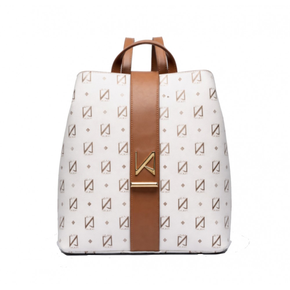 NOLAH Heron White Brown Τσάντα Πλάτης Backpack
