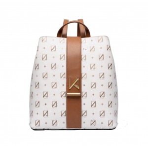 NOLAH Heron White Brown Τσάντα Πλάτης Backpack