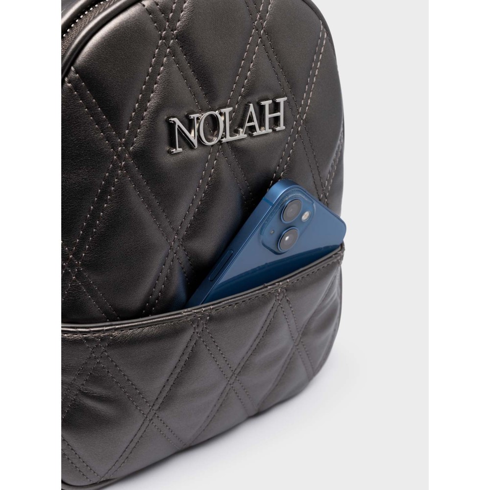 NOLAH Lori Metallic μαύρη τσάντα πλάτης