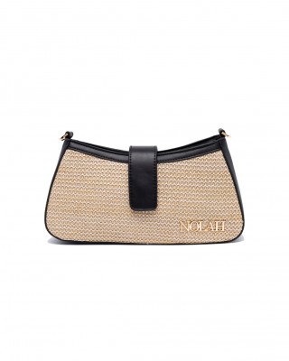 NOLAH Riviera Beige-Black τσάντα ώμου & χιαστί