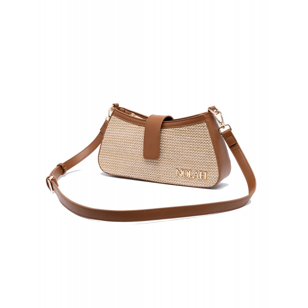 NOLAH Riviera Beige-Brown τσάντα ώμου & χιαστί