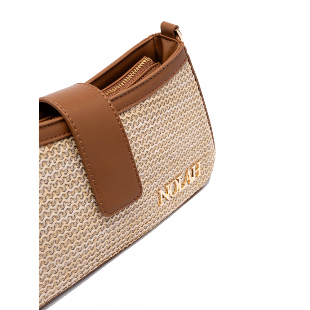 NOLAH Riviera Beige-Brown τσάντα ώμου & χιαστί