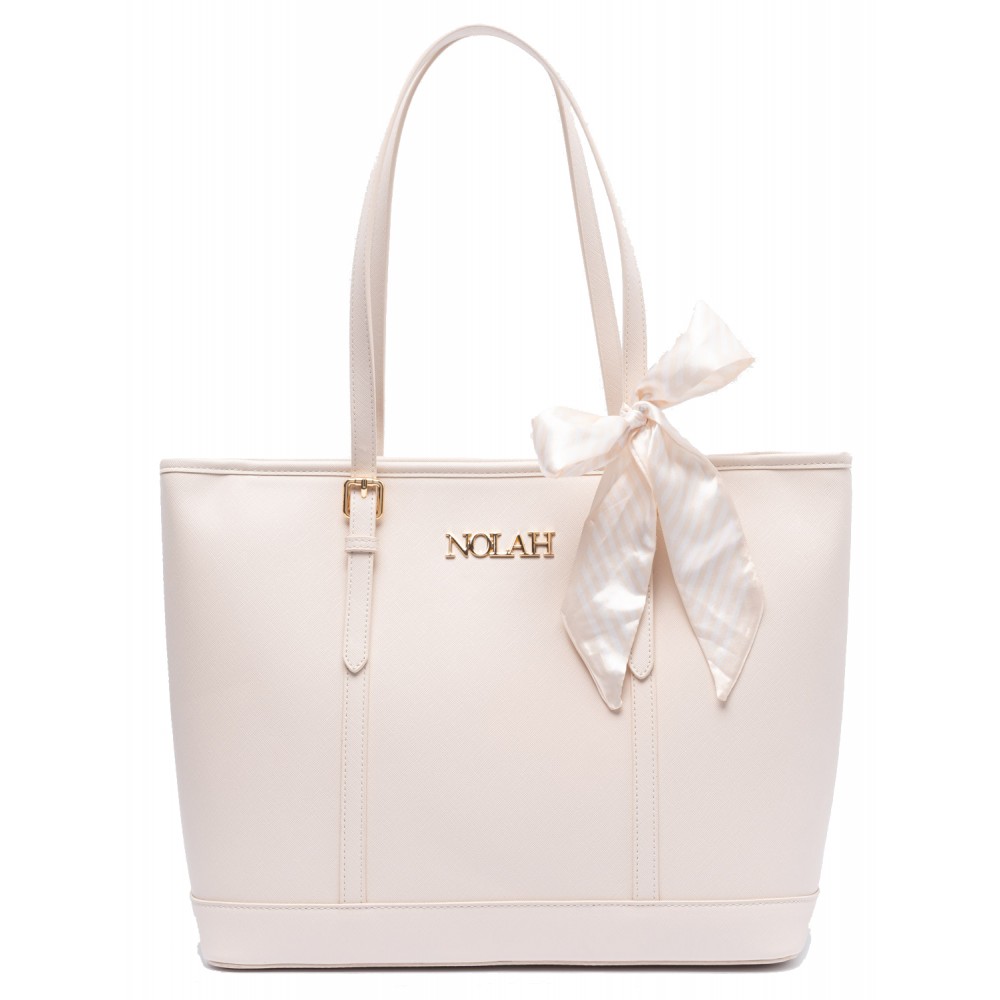 NOLAH Ella Ivory Light Gold τσάντα ώμου