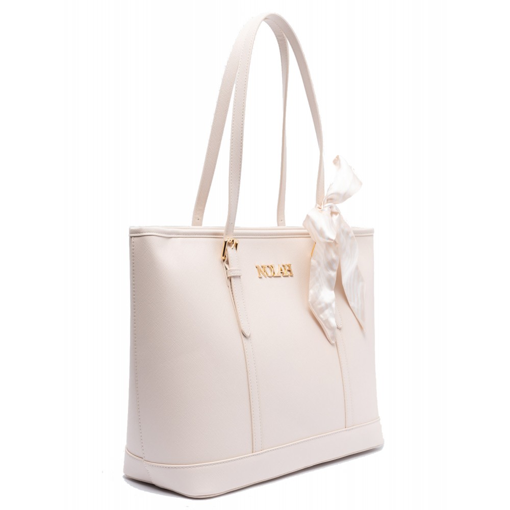 NOLAH Ella Ivory Light Gold τσάντα ώμου