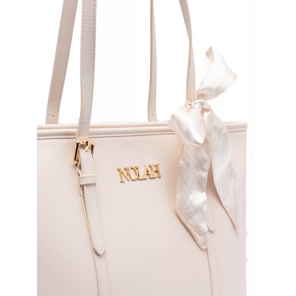 NOLAH Ella Ivory Light Gold τσάντα ώμου