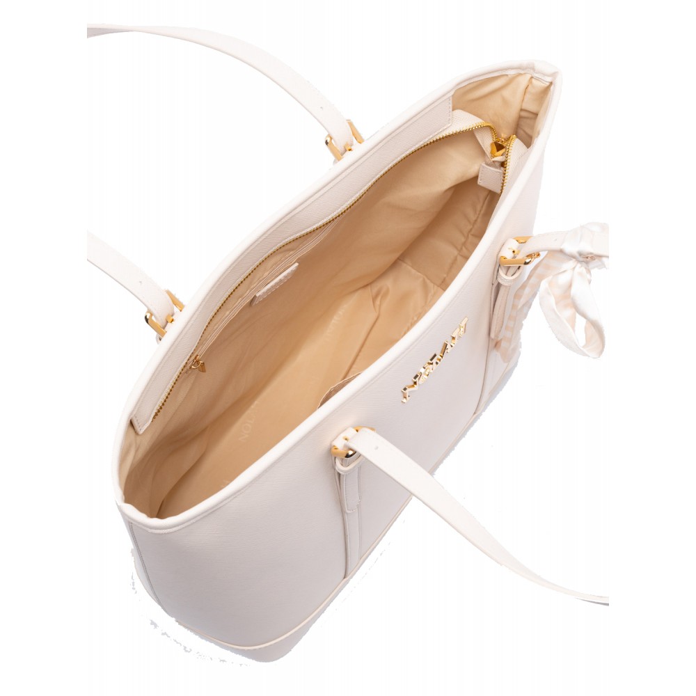 NOLAH Ella Ivory Light Gold τσάντα ώμου