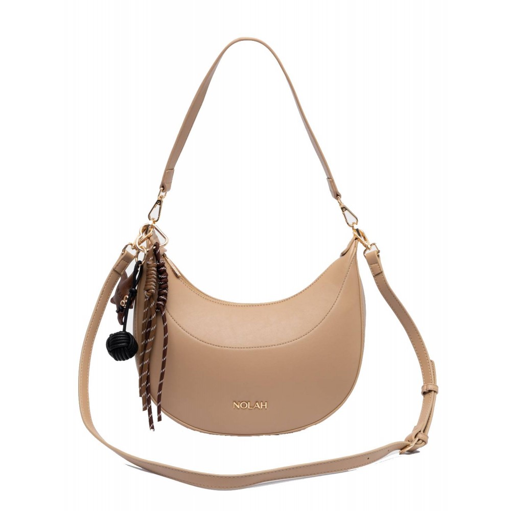 NOLAH Fabela Beige Light Gold τσάντα ώμου & χιαστί
