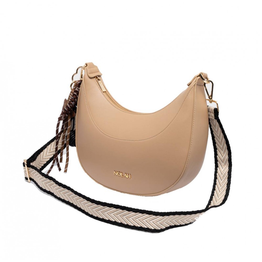 NOLAH Fabela Beige Light Gold τσάντα ώμου & χιαστί