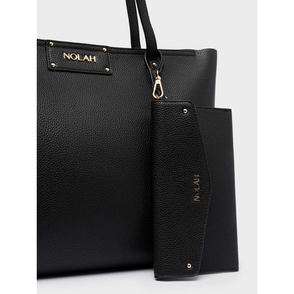 NOLAH Serenity Black Light Gold τσάντα ώμου 