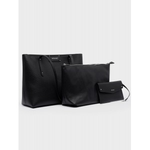NOLAH Serenity Black Silver τσάντα ώμου 