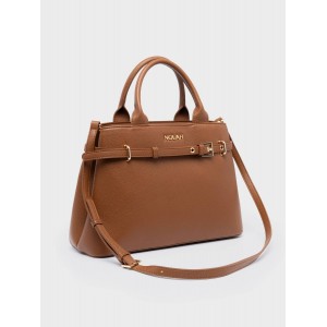 NOLAH Velinia Brown Light Gold τσάντα ώμου & χιαστί
