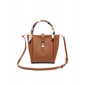 NOLAH Bridgerton Brown Light Gold τσάντα ώμου & χιαστί