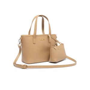 NOLAH Roma Beige Light Gold τσάντα ώμου & χιαστί