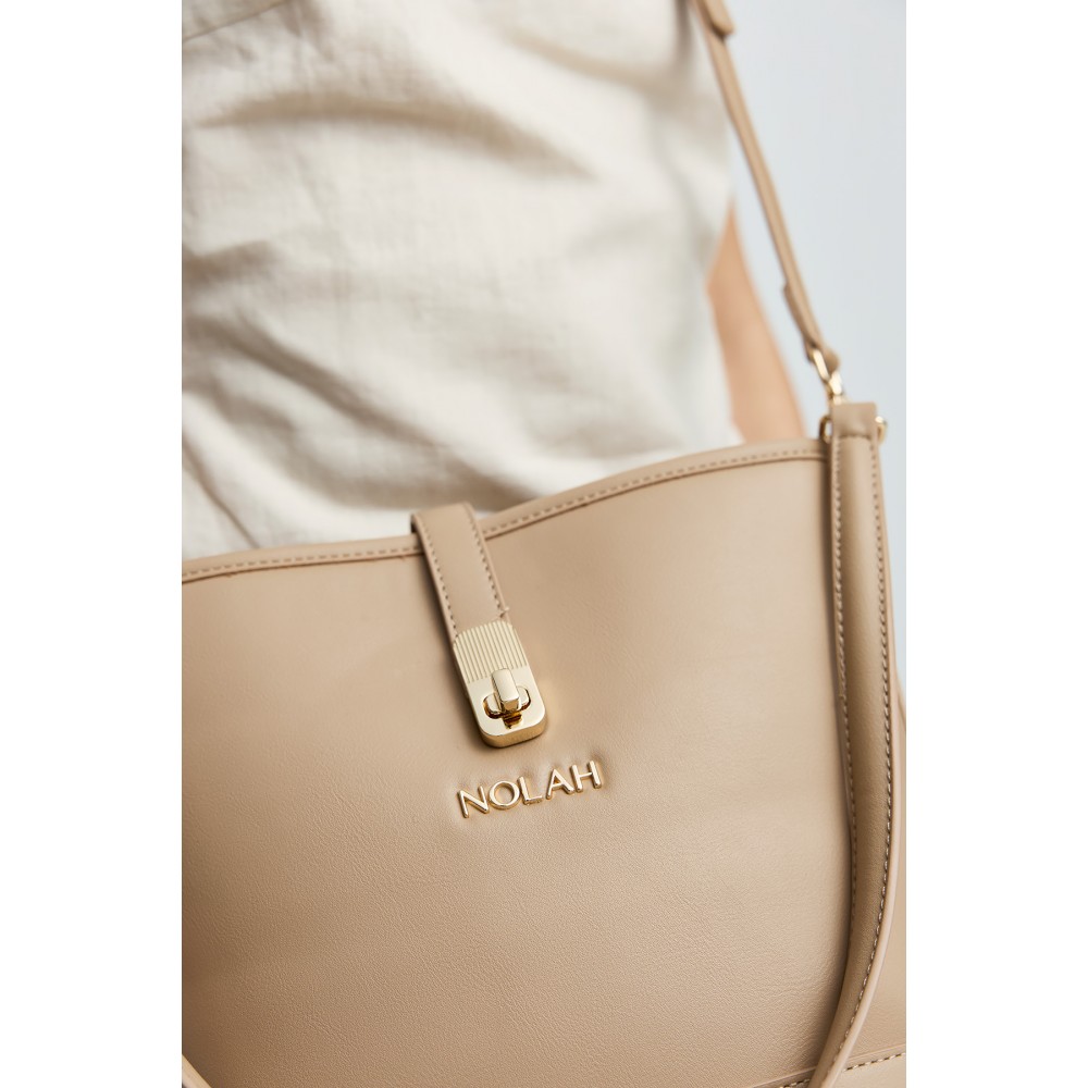 NOLAH Evelina Beige Light Gold Τσάντα ώμου/χιαστί NOLAH Evelina Beige Light Gold Τσάντα ώμου/χιαστί