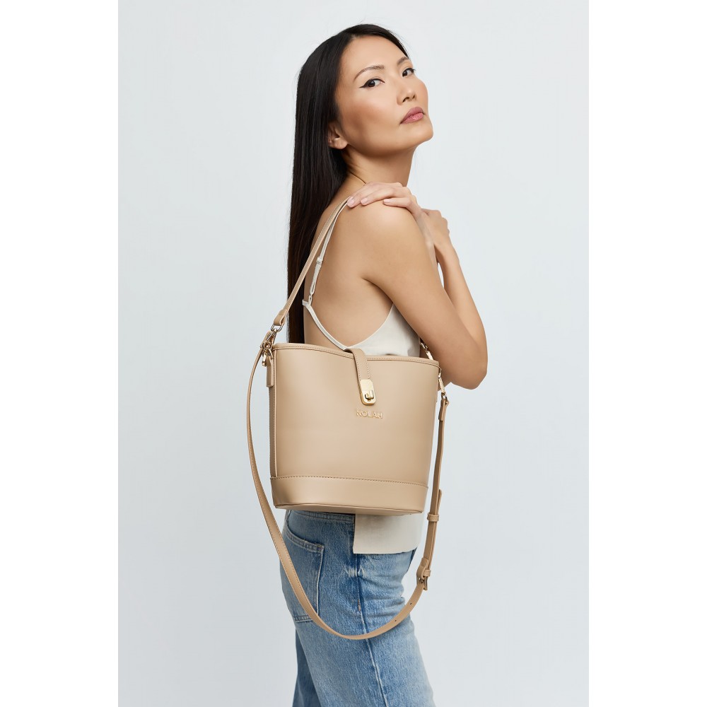 NOLAH Evelina Beige Light Gold Τσάντα ώμου/χιαστί NOLAH Evelina Beige Light Gold Τσάντα ώμου/χιαστί