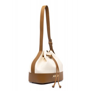 NOLAH Felicity Cream Brown τσάντα ώμου