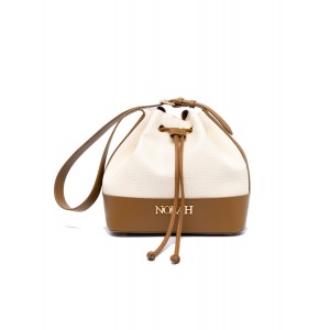 NOLAH Felicity Cream Brown τσάντα ώμου