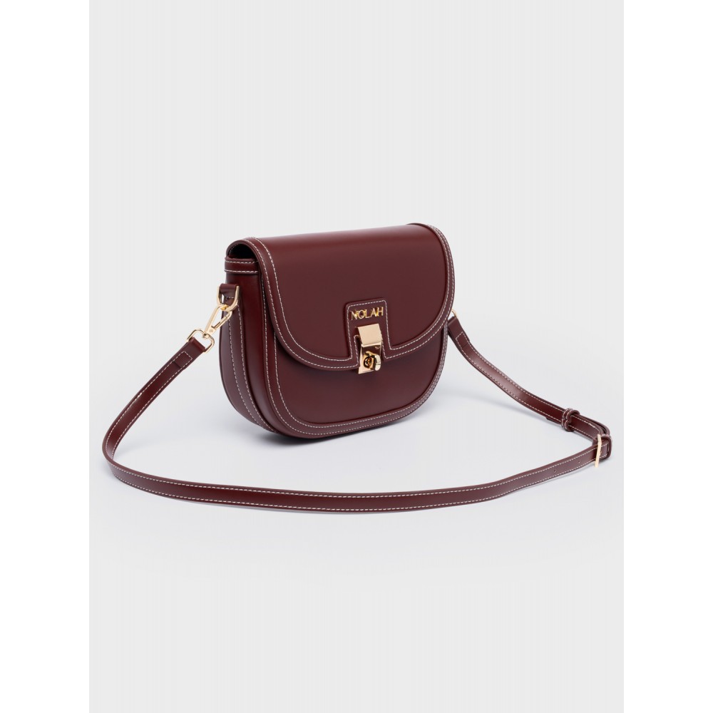NOLAH Madrid Burgundy Light Gold τσάντα ώμου & χιαστί