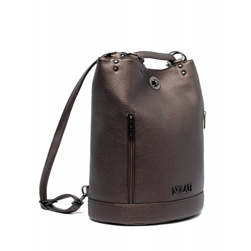 NOLAH Teo Metallic Gun Τσάντα Πλάτης Backpack & Ώμου