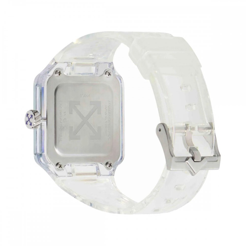 OFF-WHITE Proto 01 Ανδρίκο Ρολόι Λευκό Πλαστικό Λουράκι OW1G001P0015