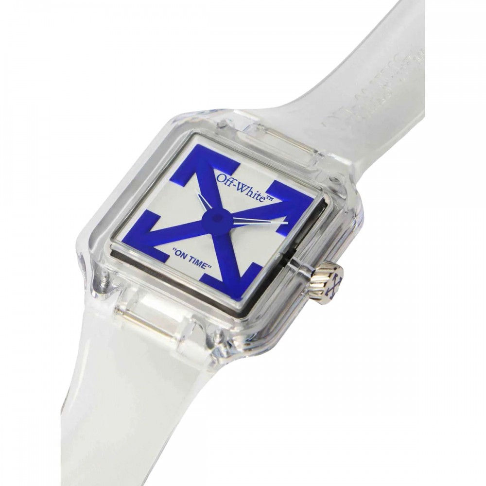 OFF-WHITE Proto 01 Ανδρίκο Ρολόι Λευκό Πλαστικό Λουράκι OW1G001P0015