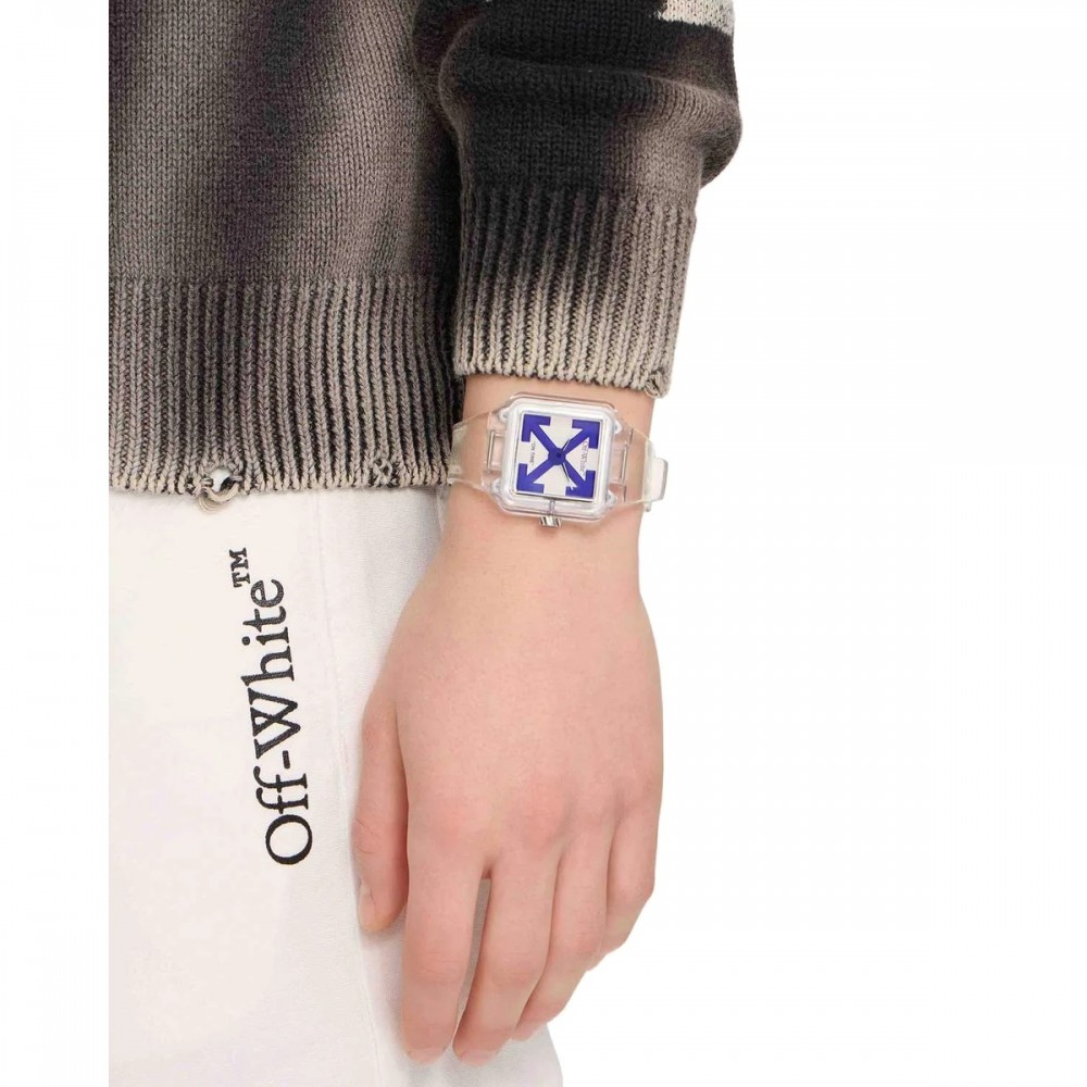OFF-WHITE Proto 01 Ανδρίκο Ρολόι Λευκό Πλαστικό Λουράκι OW1G001P0015