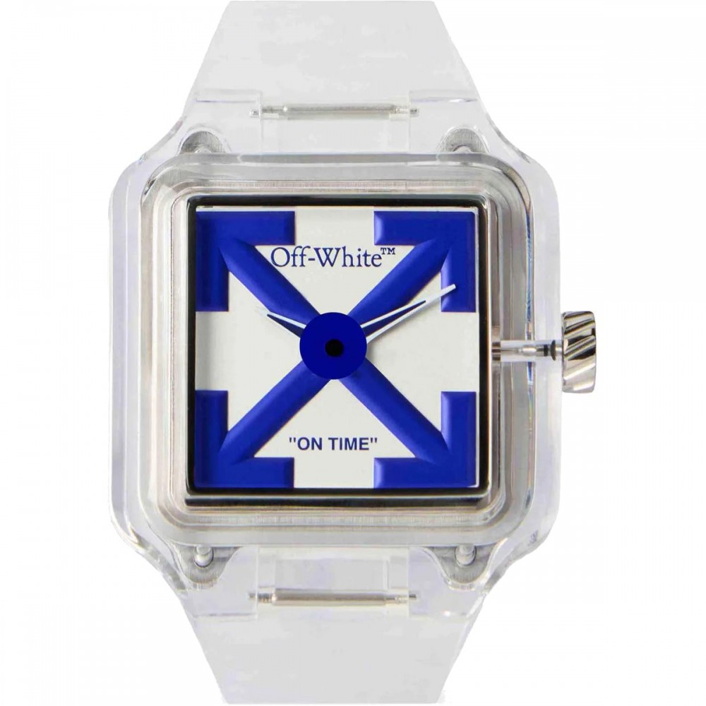 OFF-WHITE Proto 01 Ανδρίκο Ρολόι Λευκό Πλαστικό Λουράκι OW1G001P0015
