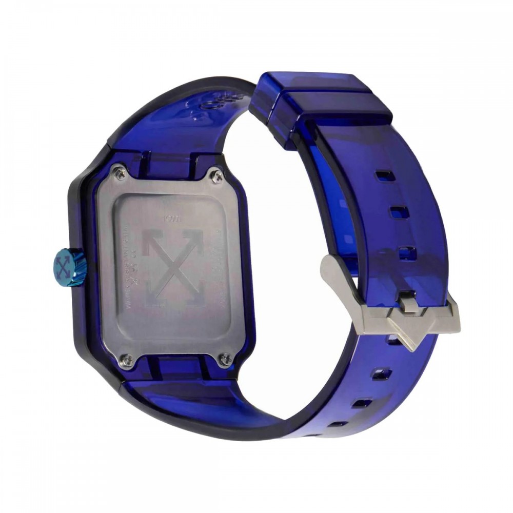 OFF-WHITE Proto 01 Ανδρίκο Ρολόι Μπλε Λουράκι Σιλικόνης OW1G001P0025