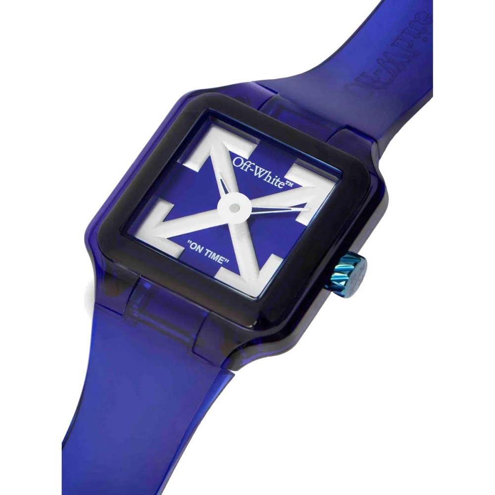 OFF-WHITE Proto 01 Ανδρίκο Ρολόι Μπλε Λουράκι Σιλικόνης OW1G001P0025