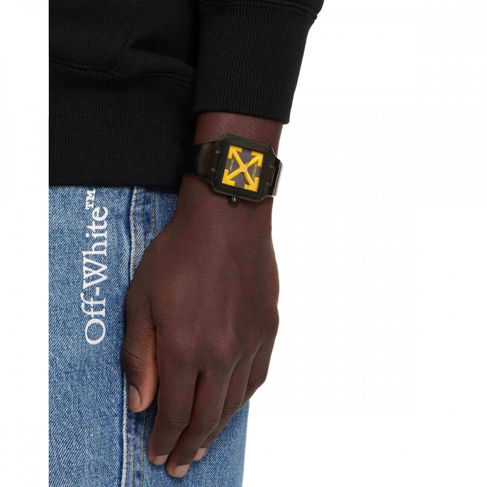 OFF-WHITE Proto 01 Ανδρίκο Ρολόι Καφέ Πλαστικό Λουράκι OW1G001P0065