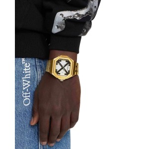 OFF-WHITE Heavy Duty Ανδρίκο Ρολόι Επίχρυσο Ανοξείδωτο Ατσάλι μπρασελέ OW1G011M0125