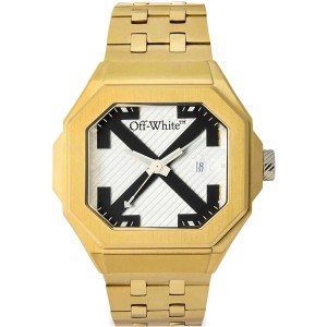 OFF-WHITE Heavy Duty Ανδρίκο Ρολόι Επίχρυσο Ανοξείδωτο Ατσάλι μπρασελέ OW1G011M0125