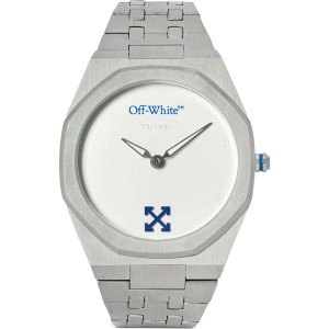 OFF-WHITE On Time Ανδρίκο Ρολόι Ασημί Ανοξείδωτο Ατσάλι μπρασελέ OW1G018M0015