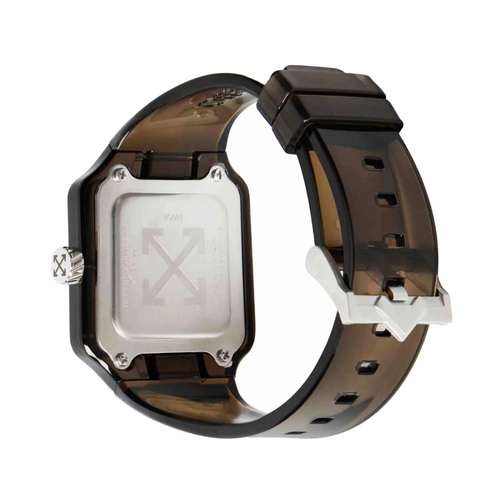 OFF-WHITE Proto 01 Ανδρίκο Ρολόι Καφέ Πλαστικό Λουράκι OW1G001P0055
