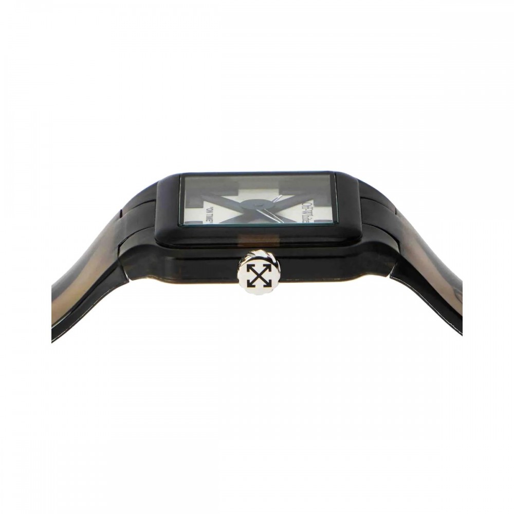 OFF-WHITE Proto 01 Ανδρίκο Ρολόι Καφέ Πλαστικό Λουράκι OW1G001P0055