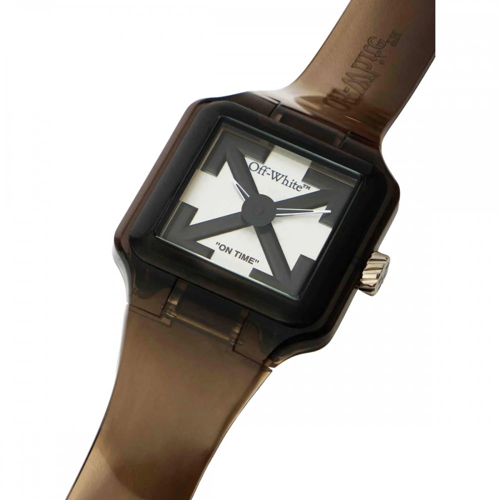 OFF-WHITE Proto 01 Ανδρίκο Ρολόι Καφέ Πλαστικό Λουράκι OW1G001P0055