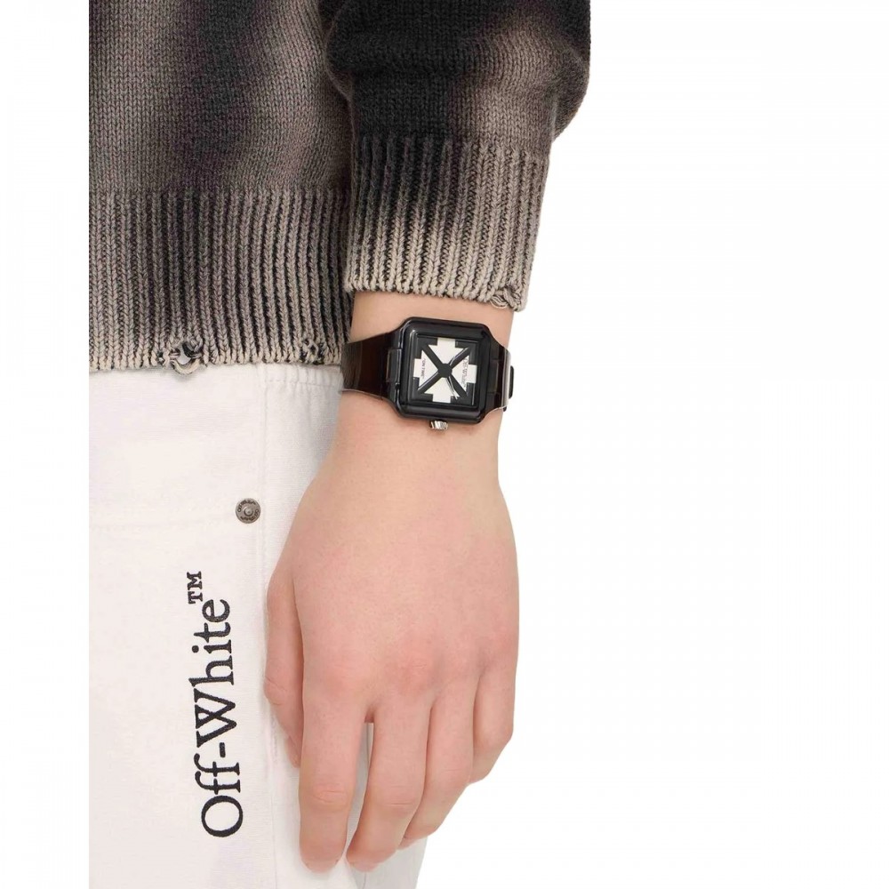 OFF-WHITE Proto 01 Ανδρίκο Ρολόι Καφέ Πλαστικό Λουράκι OW1G001P0055
