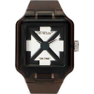 OFF-WHITE Proto 01 Ανδρίκο Ρολόι Καφέ Πλαστικό Λουράκι OW1G001P0055