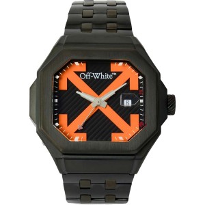 OFF-WHITE Heavy Duty Ανδρίκο Ρολόι Μαύρο Ανοξείδωτο Ατσάλι μπρασελέ OW1G011M0115