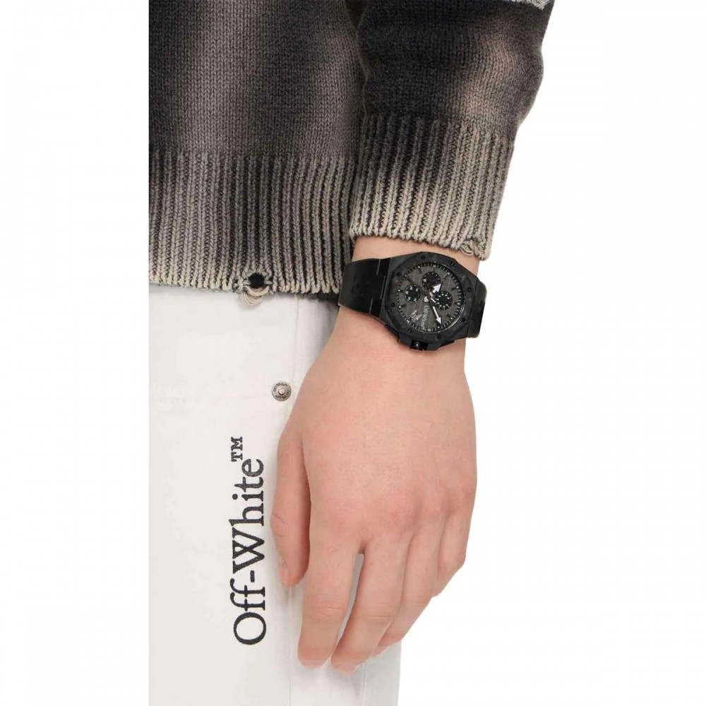 OFF-WHITE High Frequency Ανδρίκο Ρολόι Μαύρο Δερμάτινο λουράκι OW1G016L0035 OFF-WHITE High Frequency Ανδρίκο Ρολόι Μαύρο Δερμάτινο λουράκι OW1G016L0035