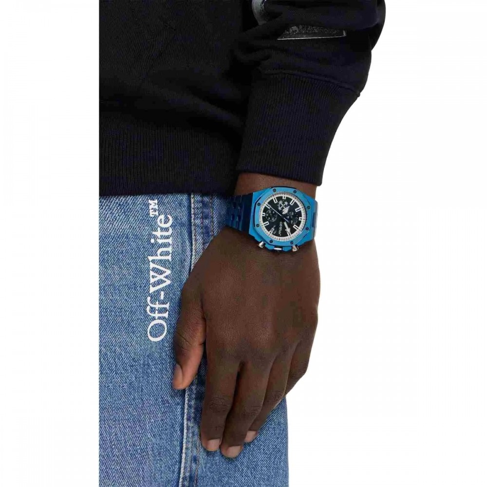 OFF-WHITE High Frequency Ανδρίκο Ρολόι Μπλε Ανοξείδωτο Ατσάλι μπρασελέ OW1G023M0085