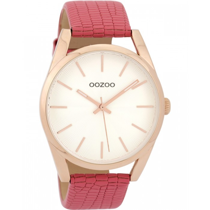 OOZOO timepieces Ροζ Δερμάτινο Λουράκι C9584