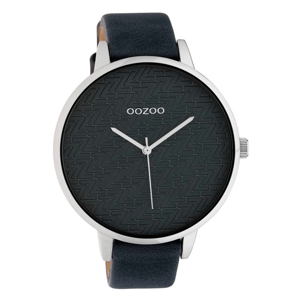OOZOO Timepieces XL Γυναικείο Ρολόι Γκρι Δερμάτινο Λουρί C10409
