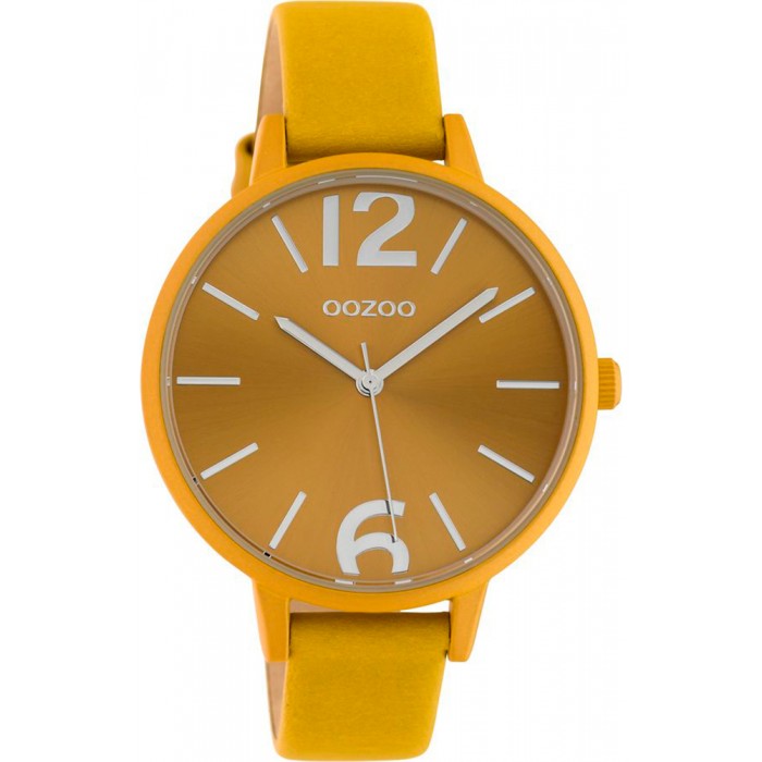 OOZOO Timepieces Γυναικείο Ρολόι Κίτρινο Δερμάτινο Λουρί C10440 OOZOO Timepieces Γυναικείο Ρολόι Κίτρινο Δερμάτινο Λουρί C10440